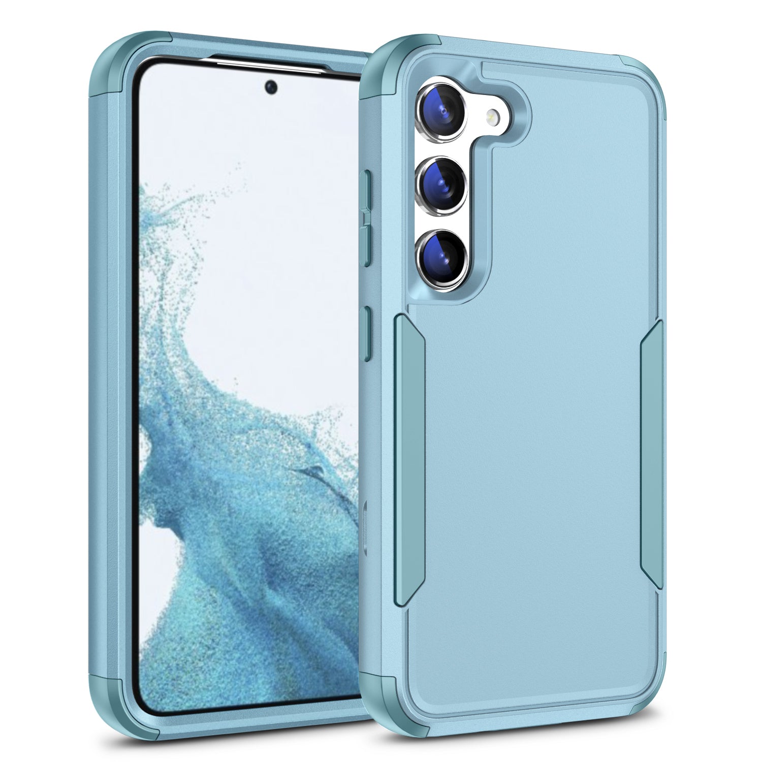 For Samsung Galaxy S23 Commuter Series 3-in-1 Anti-fall Phone Case Soft TPU Hard PC Non-slip Phone Cover For Samsung Galaxy S23 Commuter Series 3-in-1 Anti-fall Phone Case Soft TPU Hard PC Non-slip Phone Cover